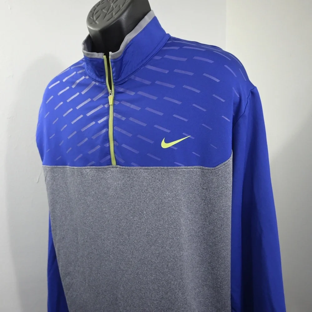 Nike Golf 1/4 Zip Fleece Pullover Mens XXL Tour Performance Dri-Fit Long Sleeve